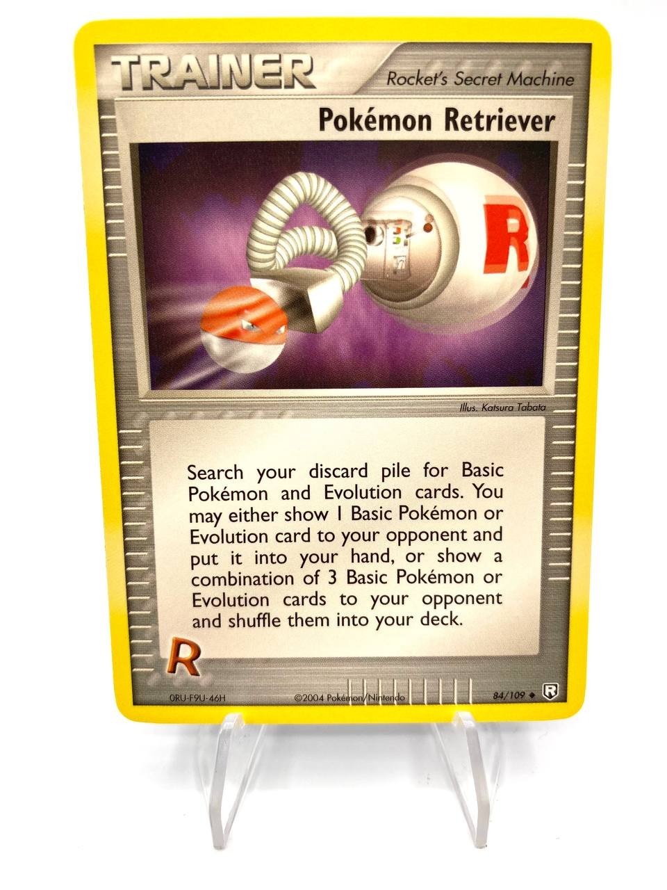 Carta Pokemon Retriever 84/109 set Team Rocket Returns Near mint Vintage ENG