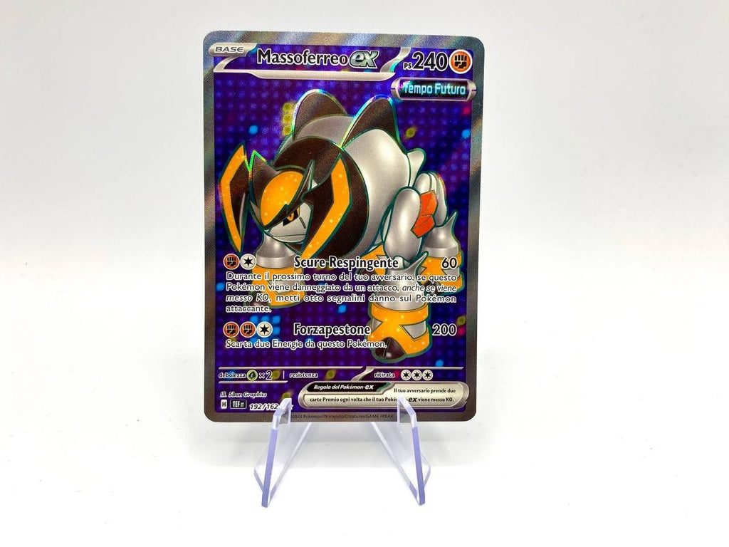 Carte Pokemon MASSOFERREO Ex TEF 192/162 Italiano Set Cronoforze TEF Near Mint