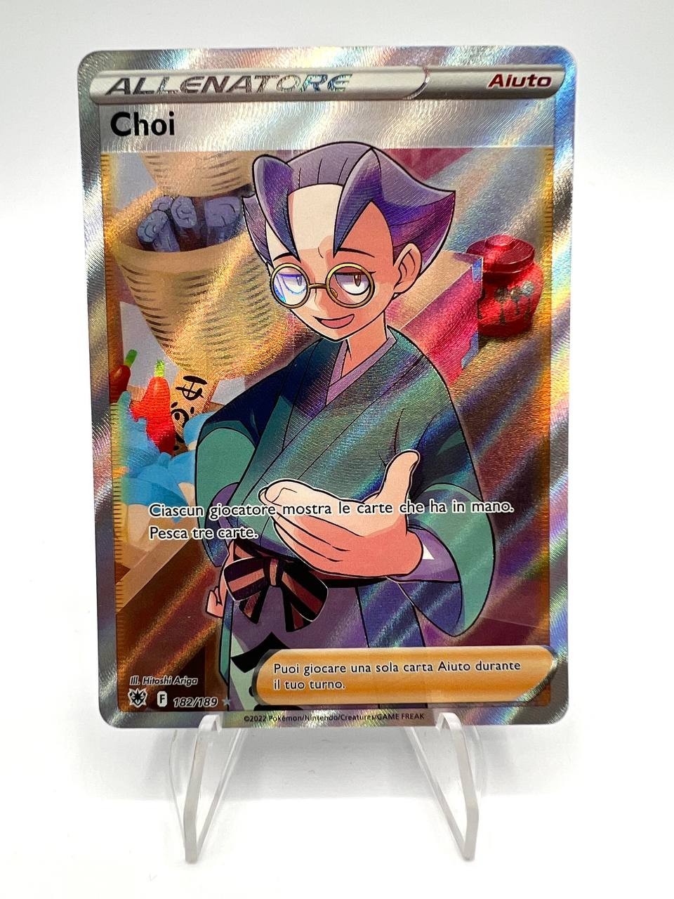 Carta pokemon Choi 182/189 set Lucentezza siderale Full art Near mint Italiano