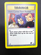 Carta pokemon Here Comes Team Rocket! Arriva il team rocket 15/82 Vintage NM