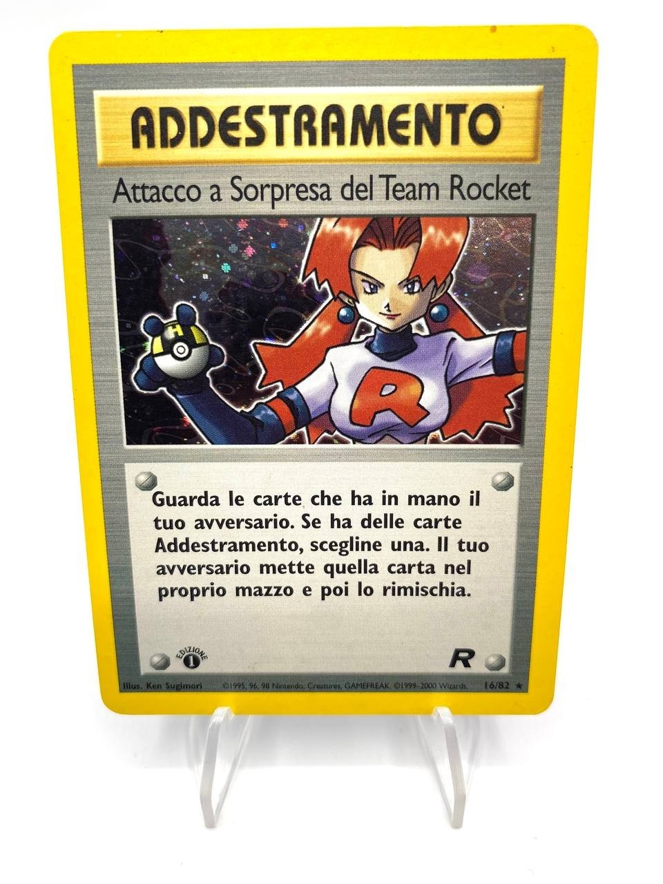 Pokemon Attacco a Sorpresa Del Team Rocket 16/82 TR Team Rocket Ita good Holo