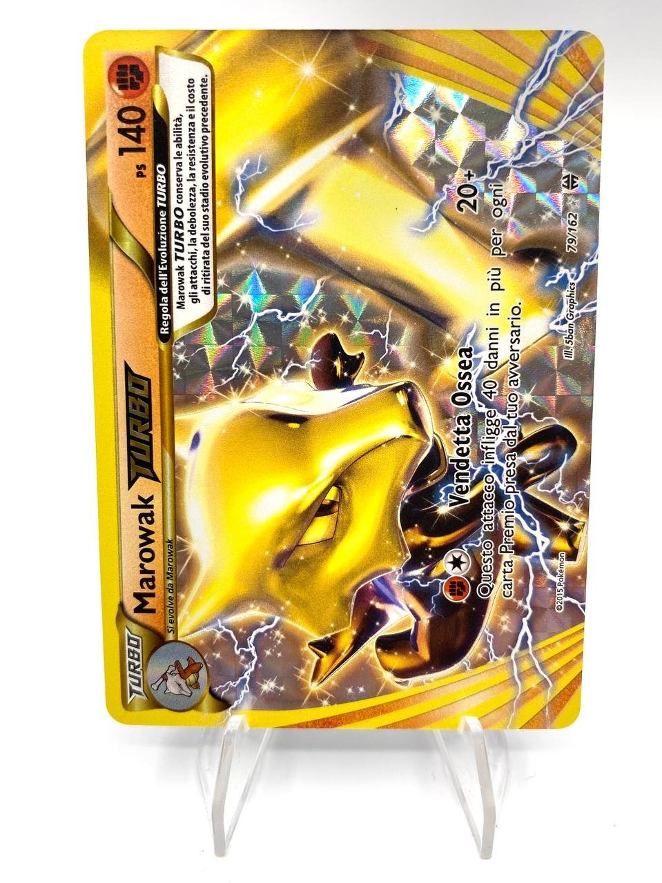 Carta Pokemon Marowak BREAK 79/162 Turboblitz Ultra Holo Rare Near Mint Holo