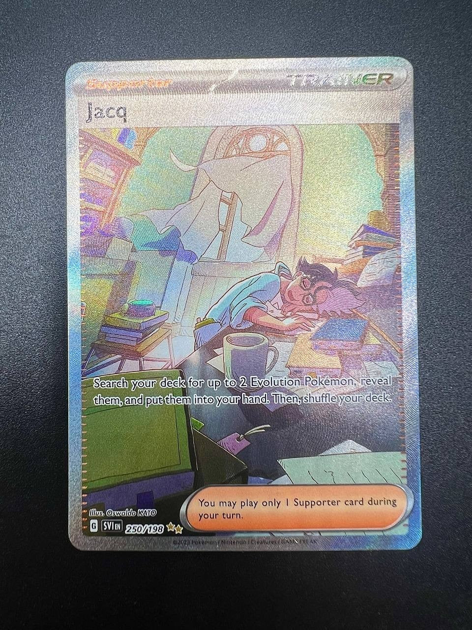 Pokemon Jacq SV01 250/198 SCARLATTO E VIOLETTO INGLESE NEAR MINT ENG EN CARD