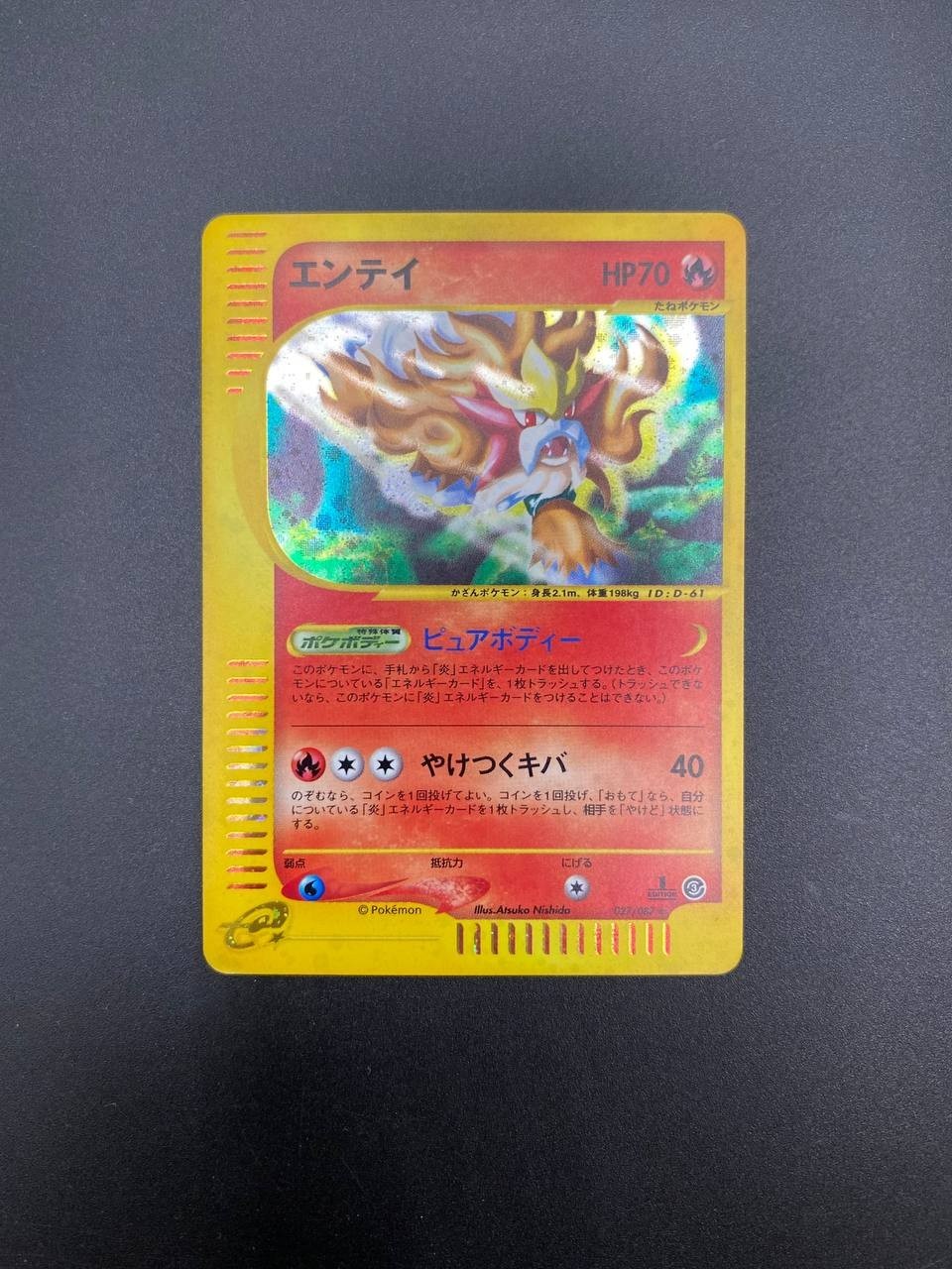 Entei EC3 027/087 R Wind from the Sea Japanese 1st Edition Holo played