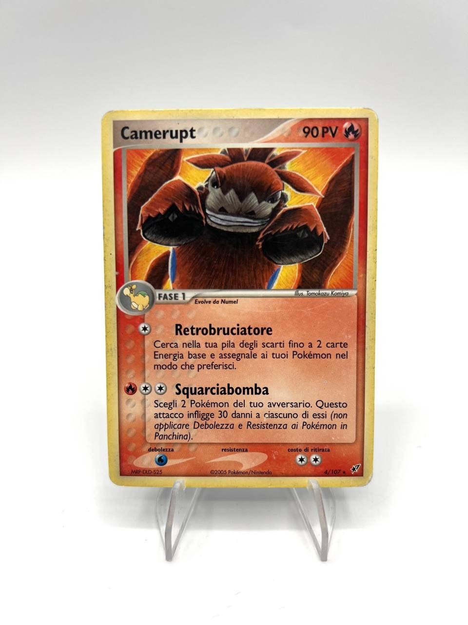 Carte Pokémon Camerupt 4/107 EX Deoxys 2005 italiano poor vintage no holo