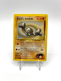 Carta pokemon Brock's Geodude 66/132 Gym Challenge Vintage inglese played