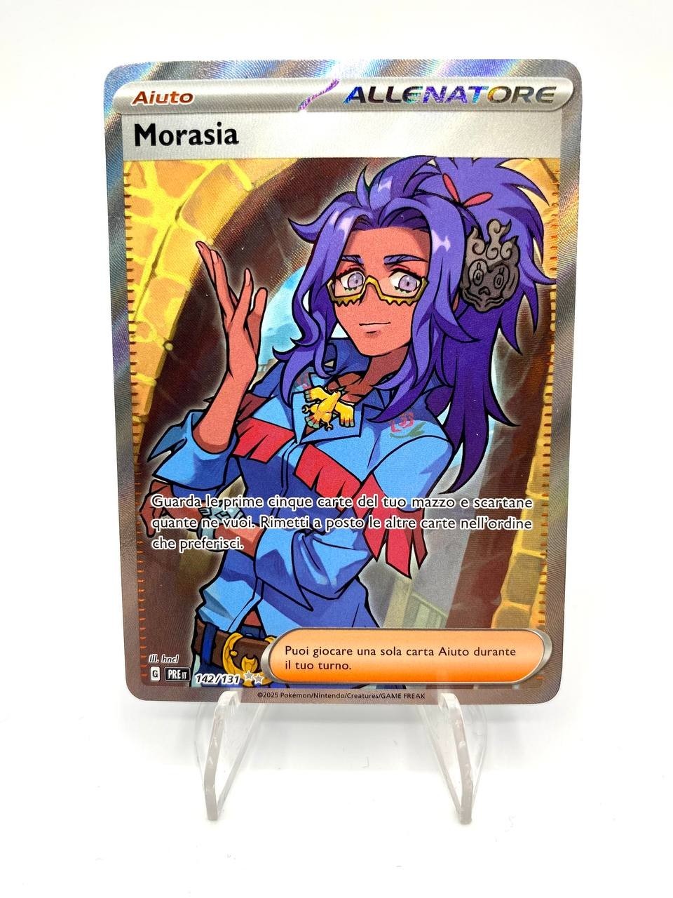 Carta Pokemon Morasia 142/131 PRE Evoluzioni Prismatiche Italiano Near Mint Holo