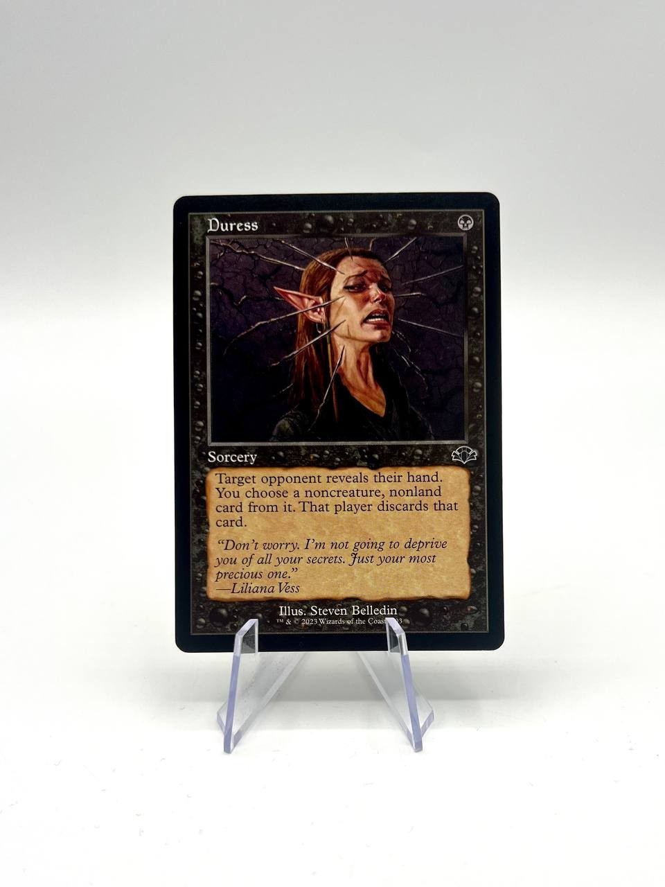 MTG RETRO Duress x1 Dominaria Remastered 1x Magic the Gathering NM no Holo