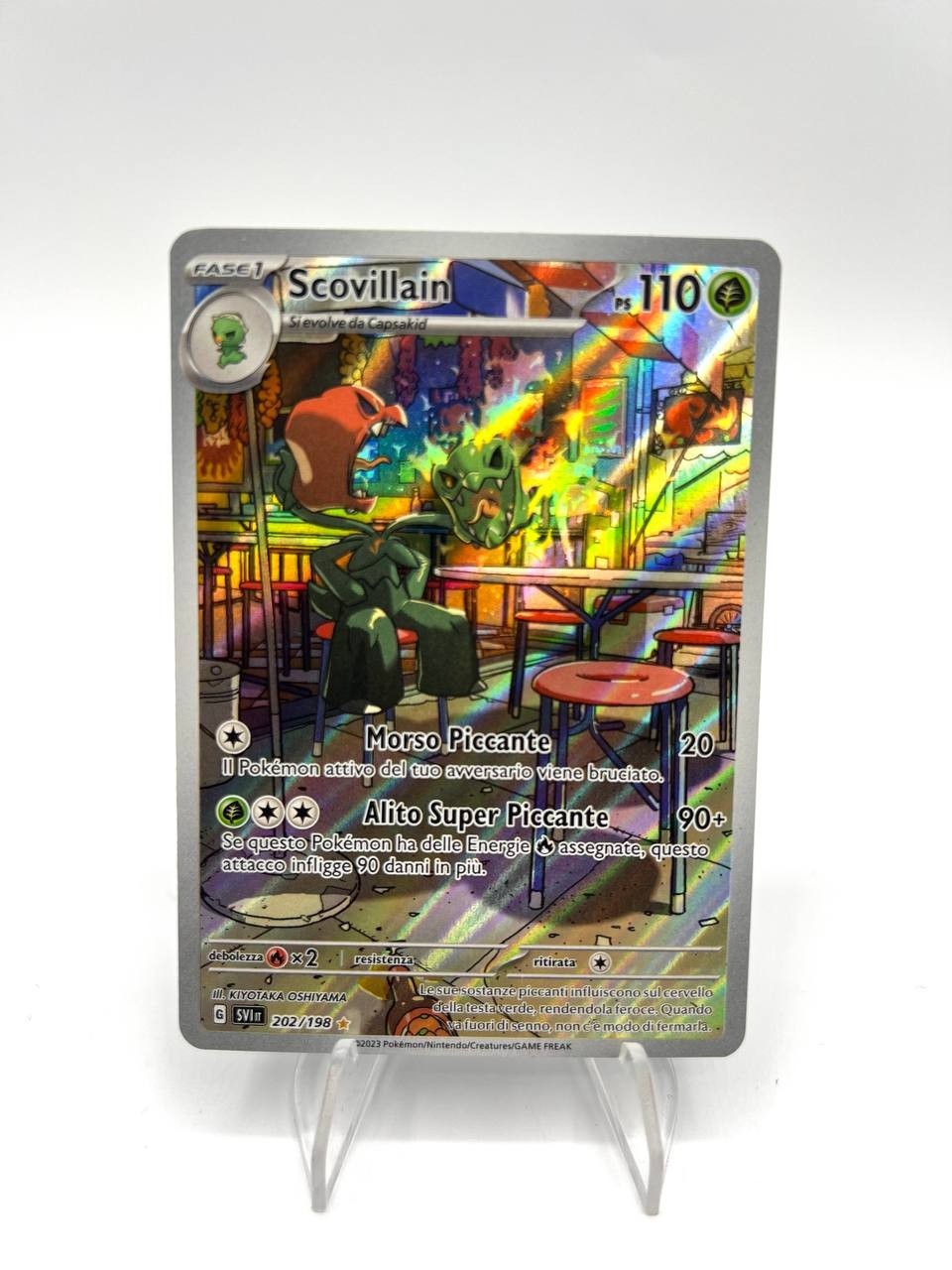 Pokemon Scovillain 202/198 SVI set Scarlatto e violetto Italiano Near mint Holo