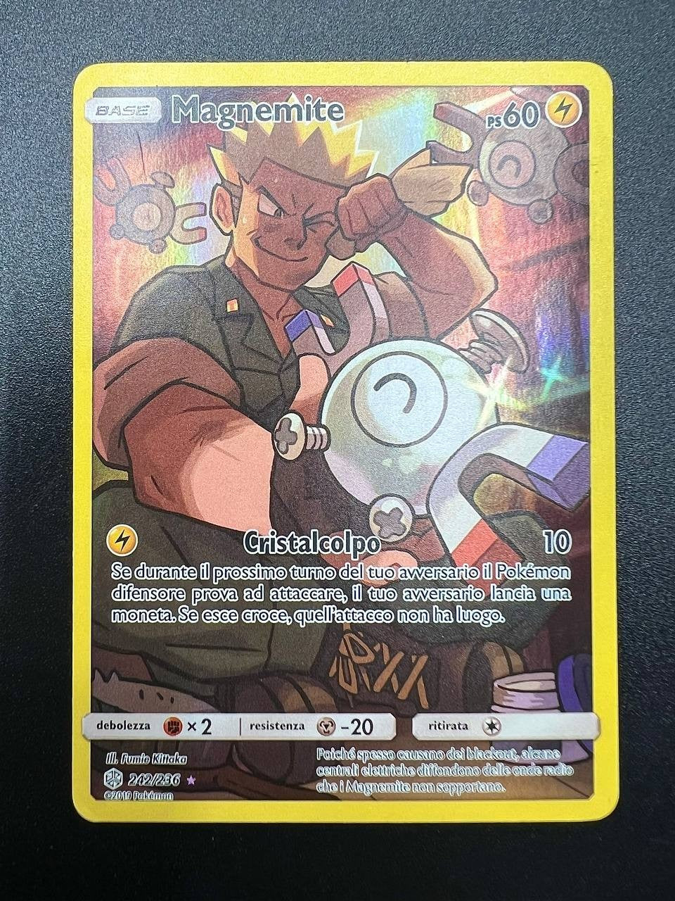 carta pokemon magnemite CEC 242  Eclissi Cosmica italiano excellent art rare
