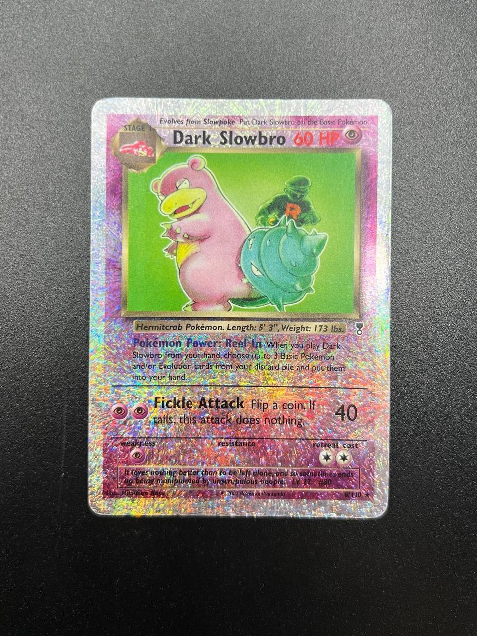 Pokemon Dark Slowbro Eng 8/110 LC Legendary Collection Reverse Holo played