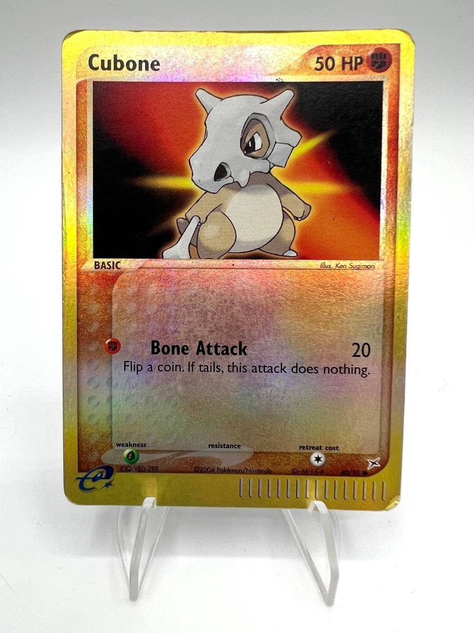 Carta pokemon Cubone Holo Reverse 40/95 Ex Team Magma vs Team Aqua Played ENG