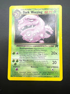 Carta Pokemon Dark Weezing set Team Rocket 31/82 Italiano Vintage Good no holo