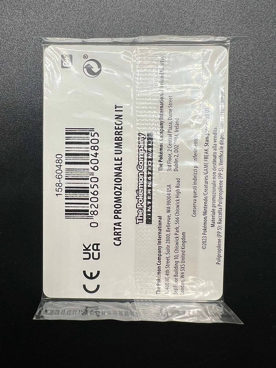 Carta Pokémon Umbreon OBF 130/197 Promo Ossidiana Infuocata italiano siled