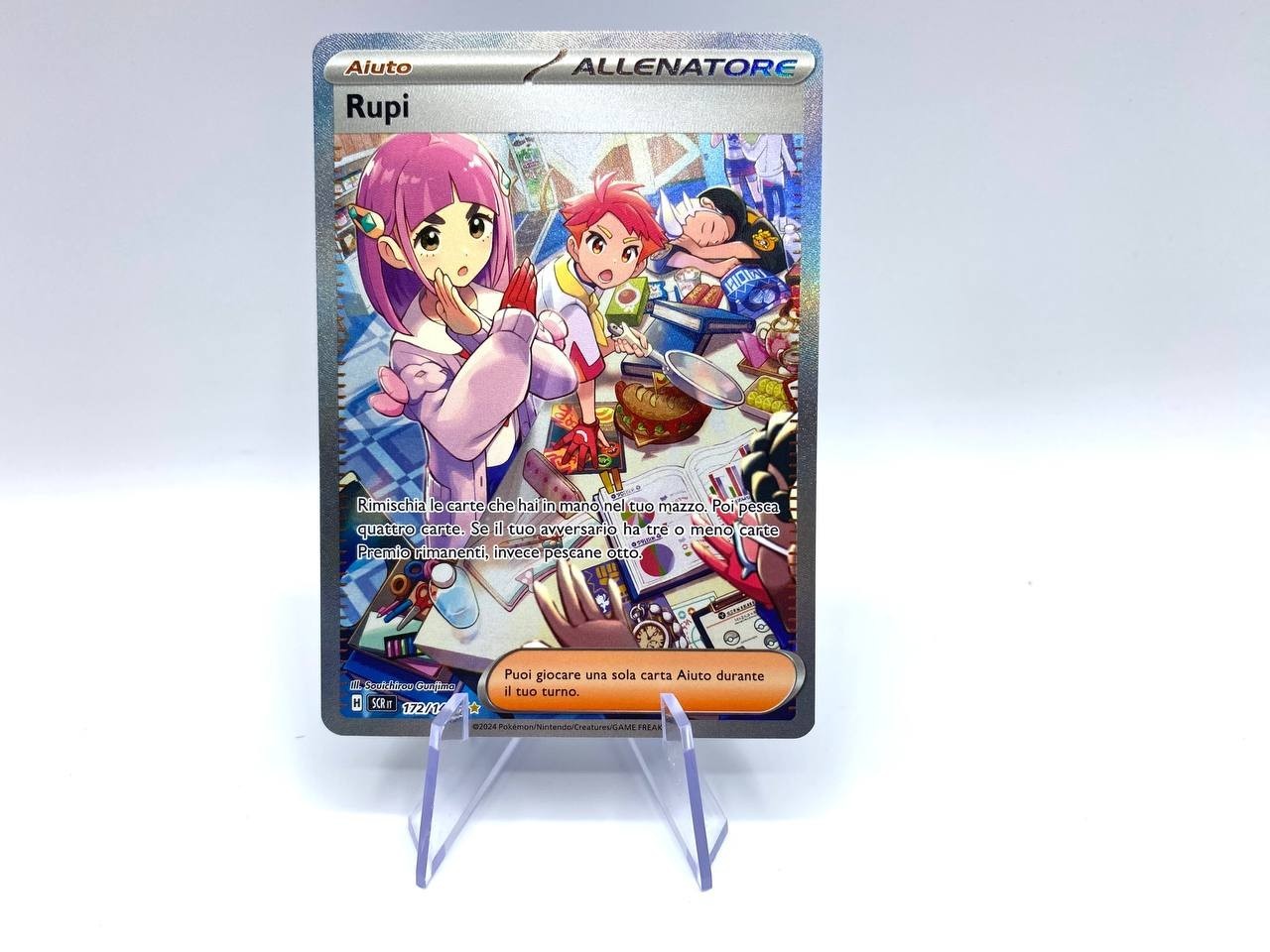 Carta Pokemon RUPI ALTERNITIVE ART 172/142 SCR set CORONA ASTRALE Italiano NM