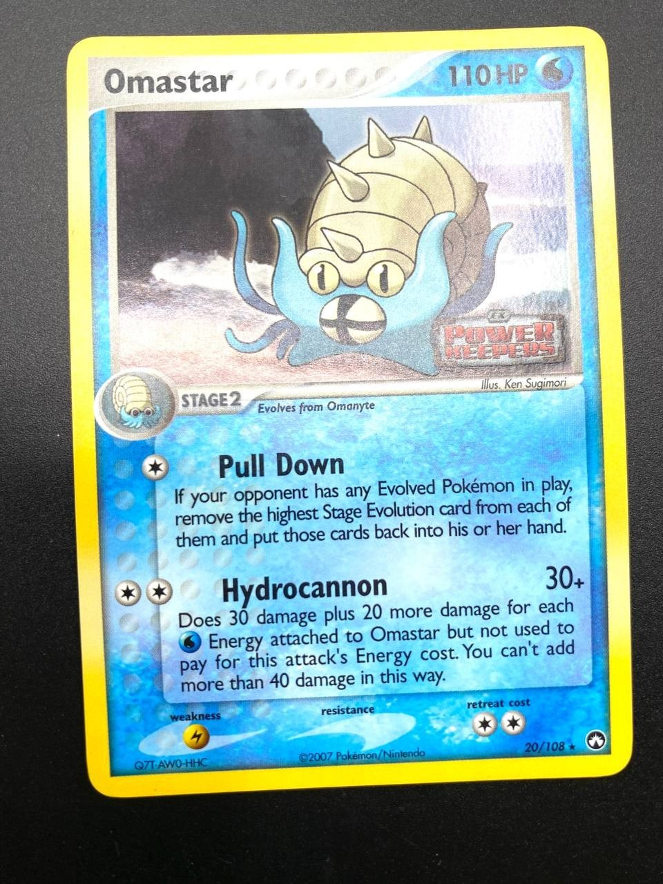 Carta Pokemon Omastar 20/108 Holo set EX Power Keepers Stamped Near mint ENG