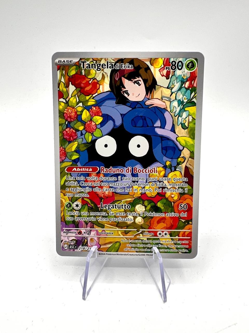 Pokemon Tangela di Erika Art 218/217 Ascesa Eroica italiano Near Mint