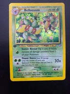 Carta pokemon Bellossom 3/111 set Neo Genesis 1a edizione Holo Good Vintage ENG