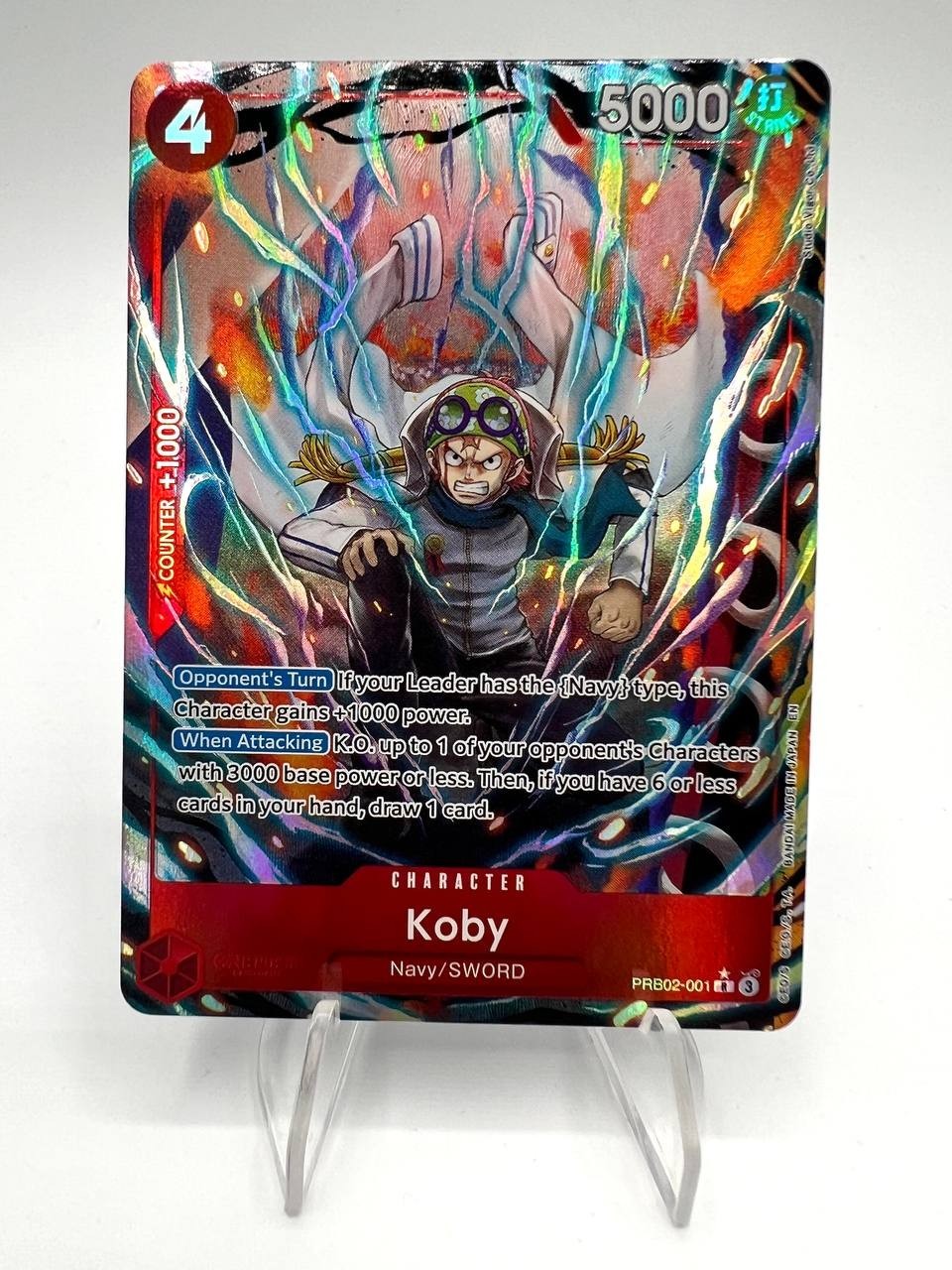 Carta One piece Koby Alternate Art PRB02-001 Premium Booster The Best Vol. 2 NM