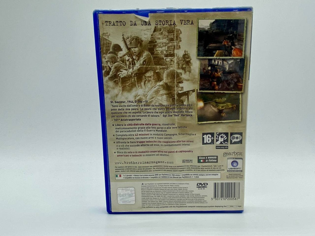 BROTHERS IN ARMS EARNED IN BLOOD SONY PLAYSTATION 2 PS2 PAL ITA USATO COMPLETO