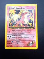 Carta Pokemon Blaine's Growlithe 62/132 set Gym Challenge Vintage Good Inglese