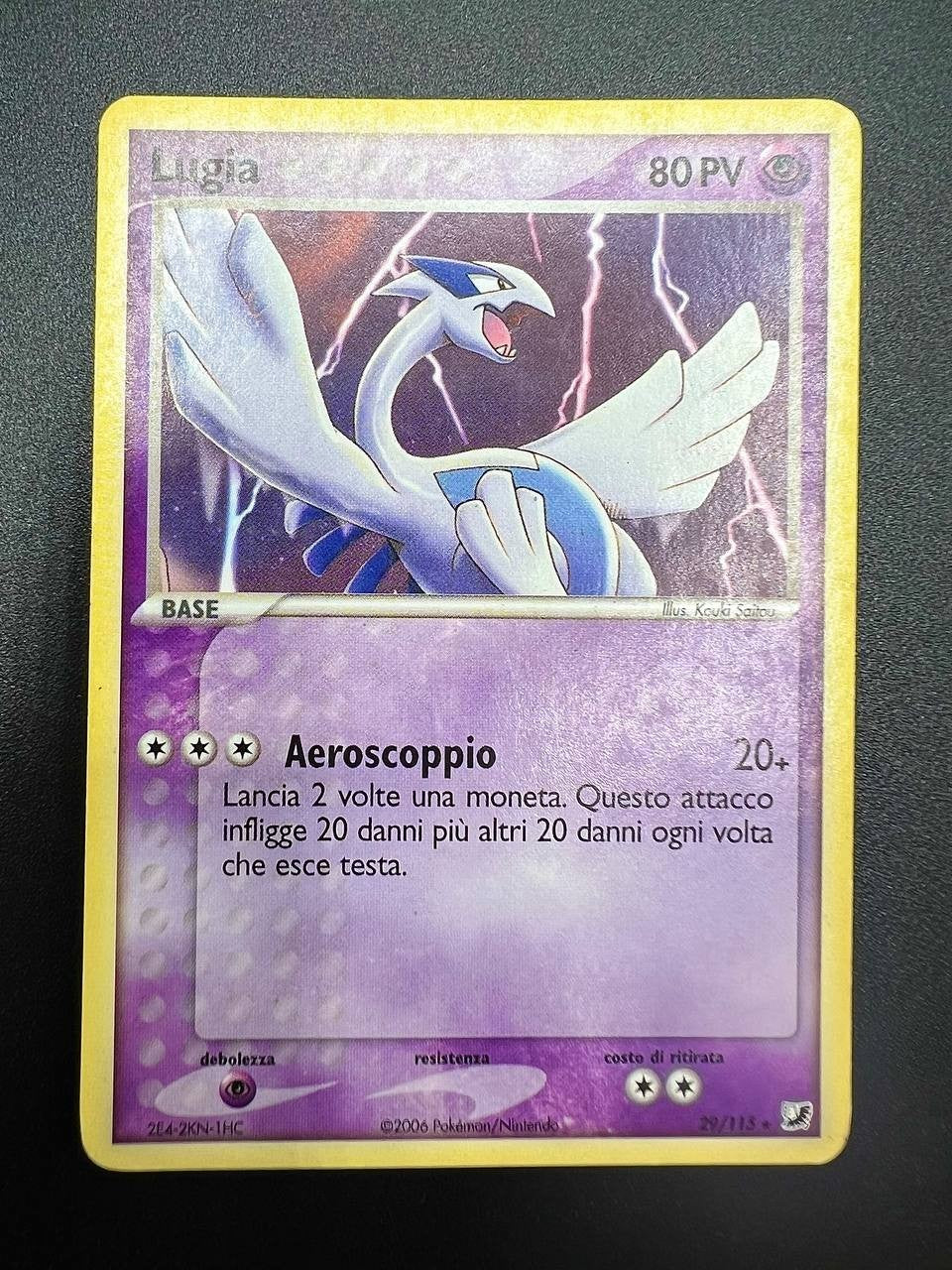 carta pokemon Lugia UF29 29/115 Ex Forze Segrete italiano light played