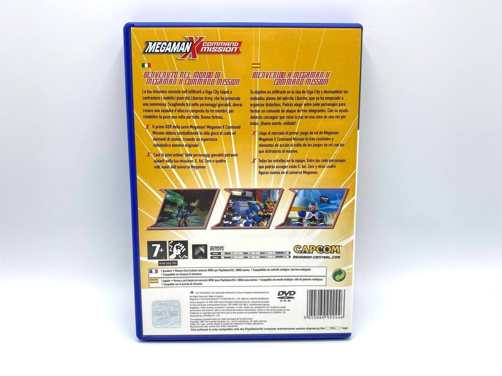 MEGAMAN X COMMAND MISSION PS2 PAL ITALIANO ESP PLAYSTATION Completo Funzionante