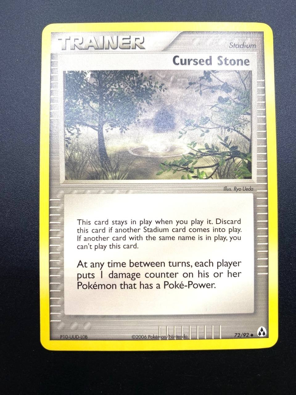 Carta Pokémon Pietra maledetta Cursed Stone set Legend Maker 72/92 Inglese
