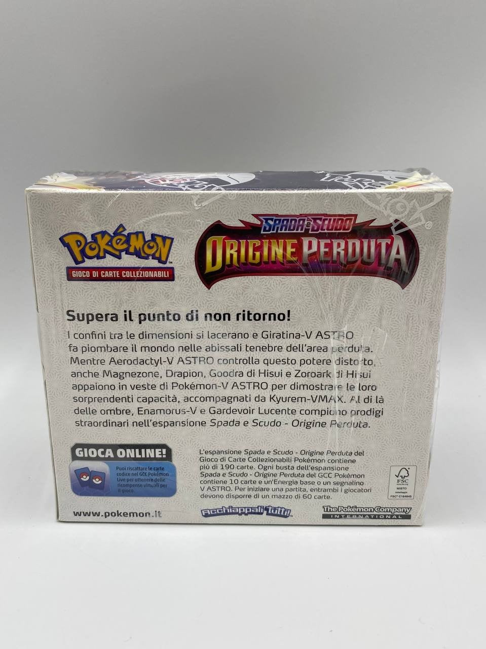 Pokemon Spada Scudo Origine Perduta Display Box 36 Buste ITA Italiano Sealed LOR