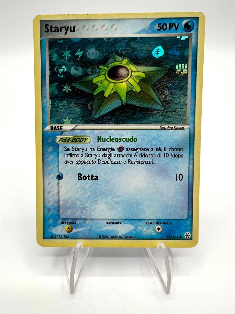 Carta pokemon Staryu 75/101 set Leggende nascoste Holo Excellent Italiano