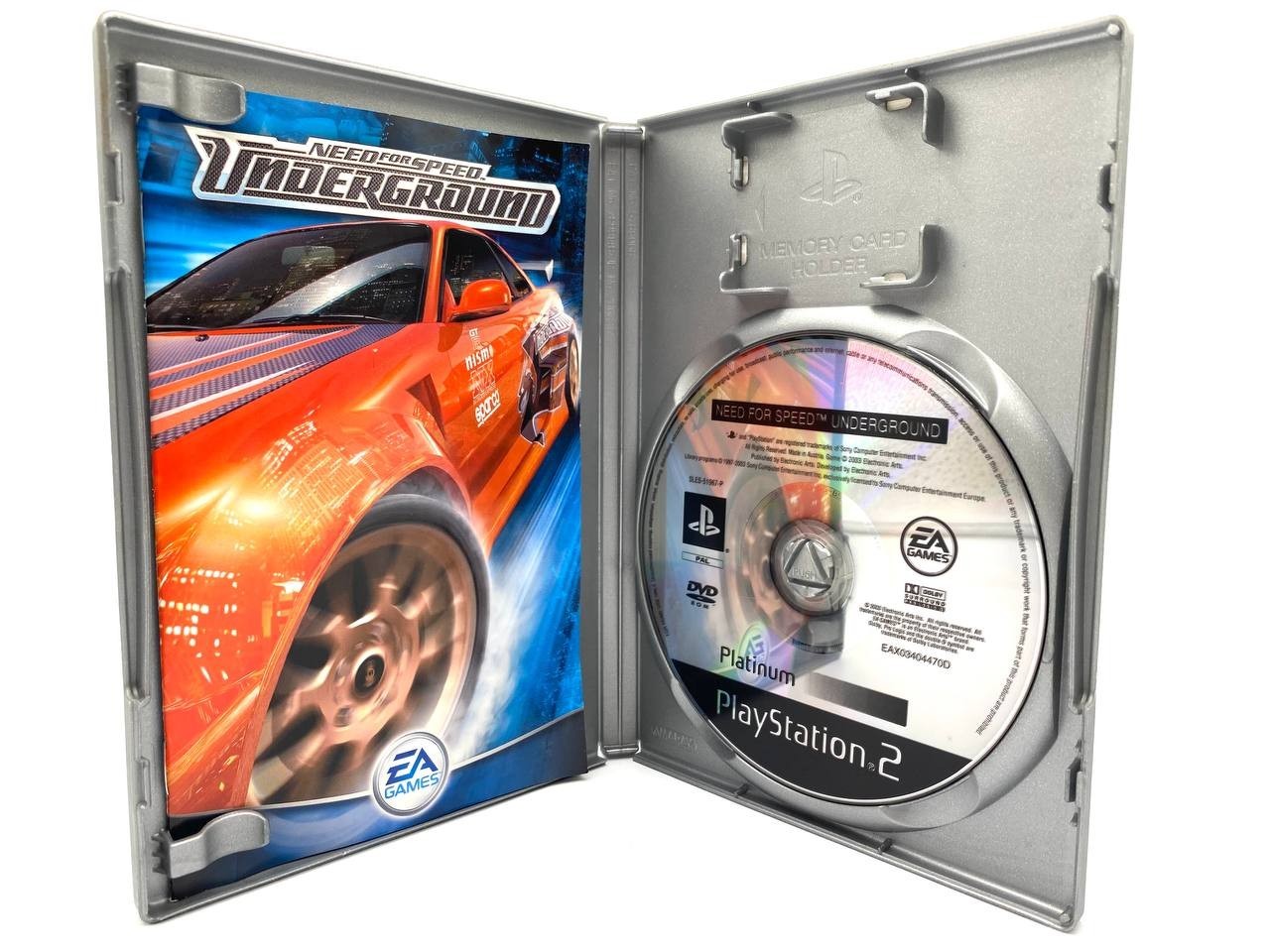 Need for Speed Underground PS2 PlayStation 2 ITALIANO ITA COMPLETO PLATINUM