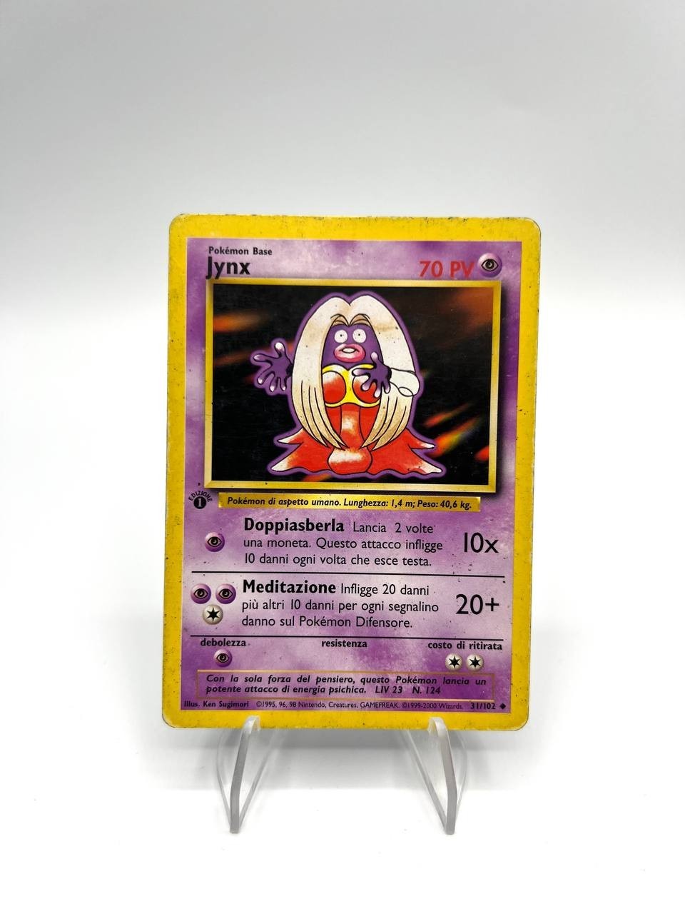 Carta Pokémon Set Base Jynx 31/102 Italiano 1a Edizione Poor Vintage No holo