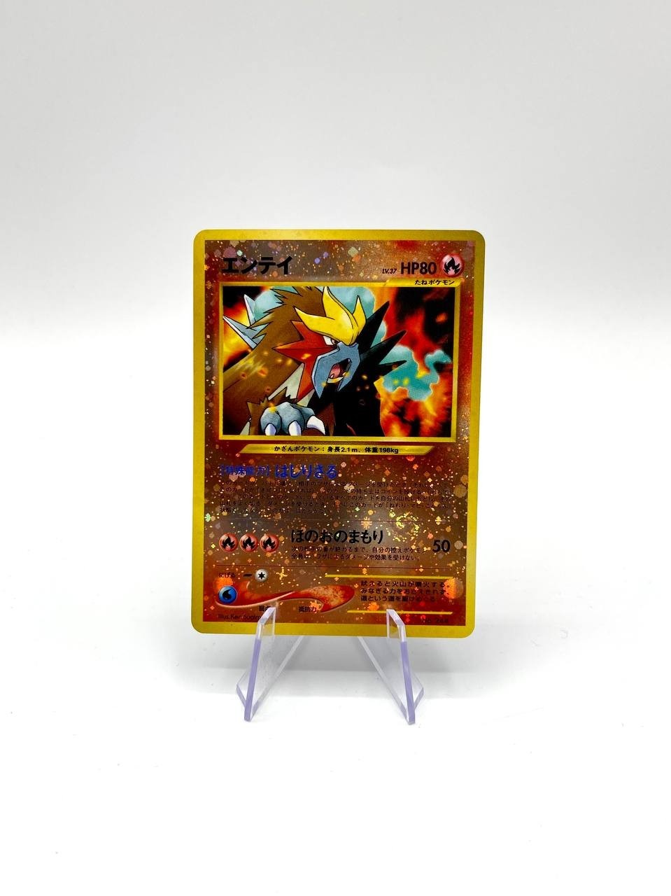 Entei NO. 244 Neo Premium File 2 Pokemon Holo Promo Japanese near mint