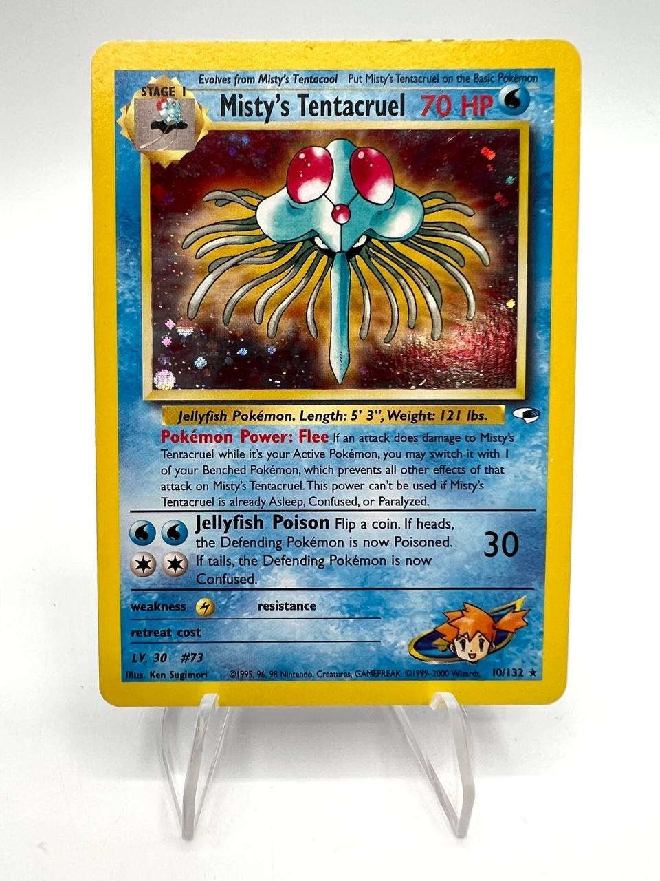 Carta Pokémon Misty's Tentacruel Gym Heroes Holo 010/132 Vintage Excellent ENG