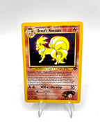 Carta Pokemon Brock's Ninetales 3/132 Gym Challenge Holo good Vintage Inglese