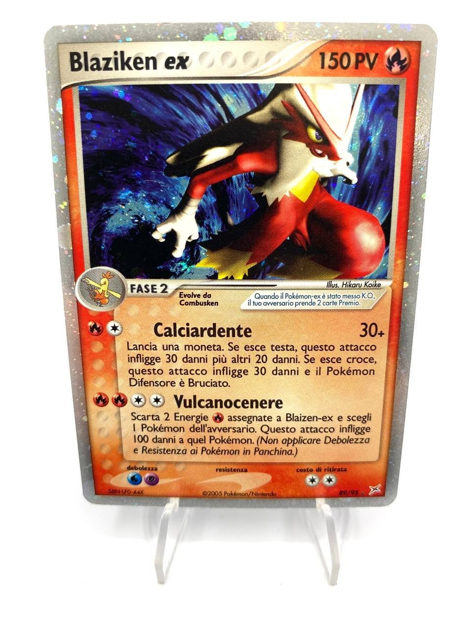 Carta Pokemon EX TEAM MAGMA vs TEAM ACQUA 89/95 Blaziken ex Italiano Excellent