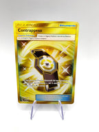 Carta Pokemon Allenatore contrappeso 230/214 italiano set Tuoni perduti EXC gold