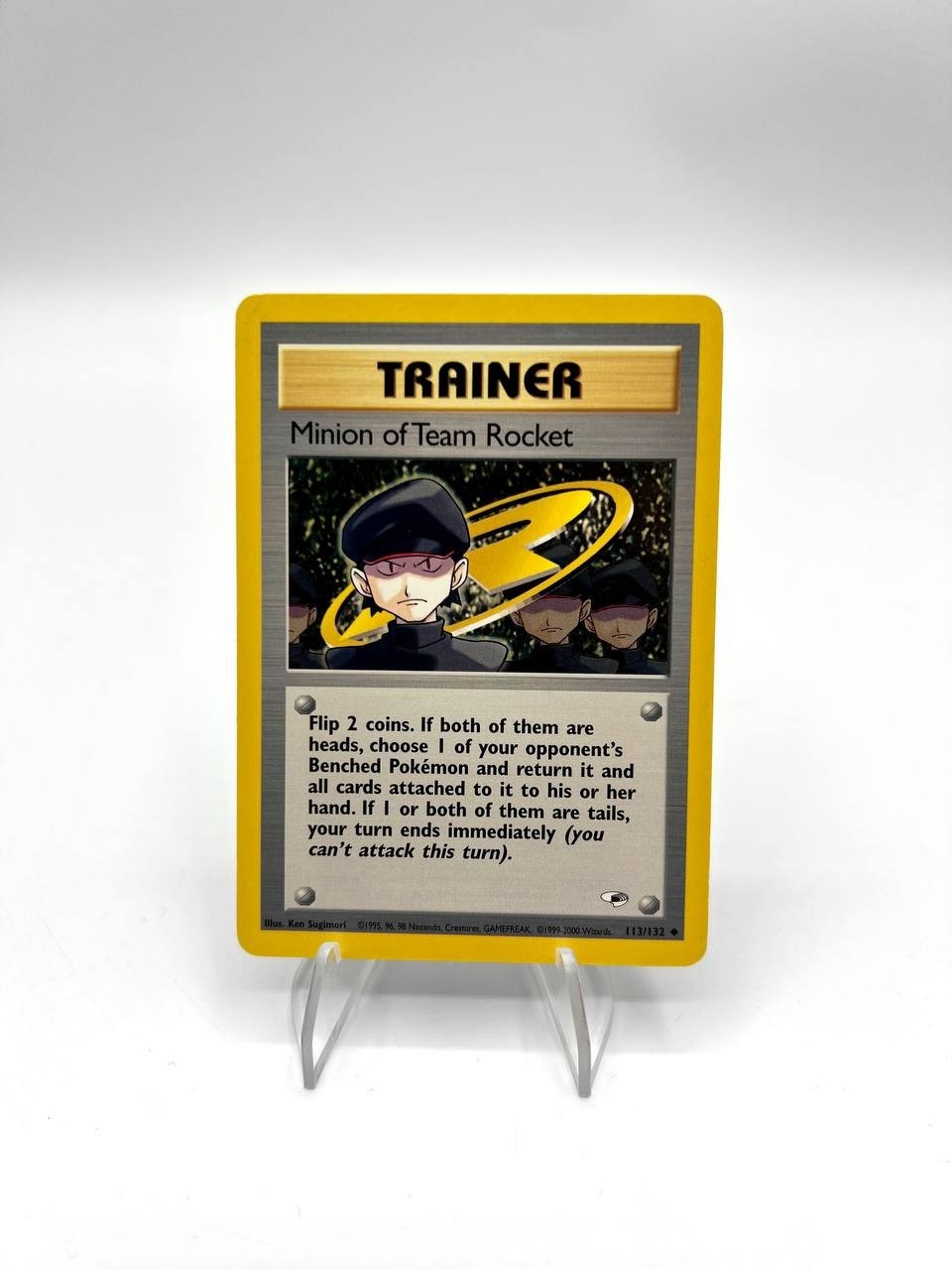 Carta Pokemon set Gym Heroes Minion of Team Rocket 113/132 Good Vintage Inglese
