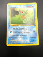 Carta pokemon Horsea 49/62 Fossil FO 1a Edizione Vintage No holo Excellent ITA