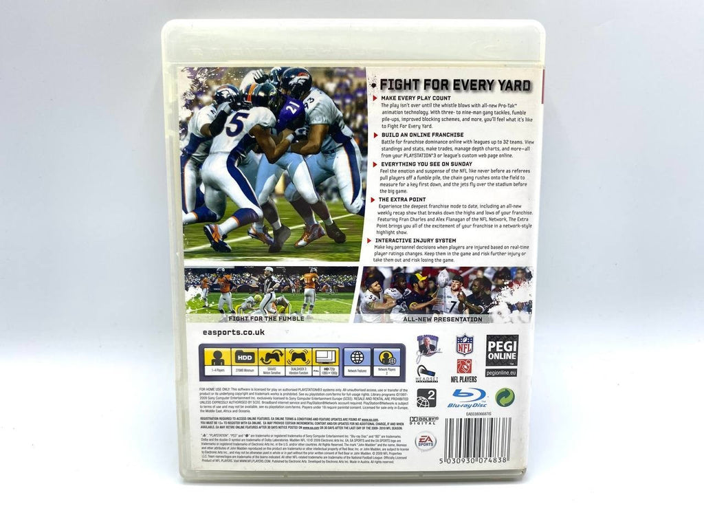 Madden NFL 10 Sony Playstation 3 PS3 Completo Funzionante Inglese ENG