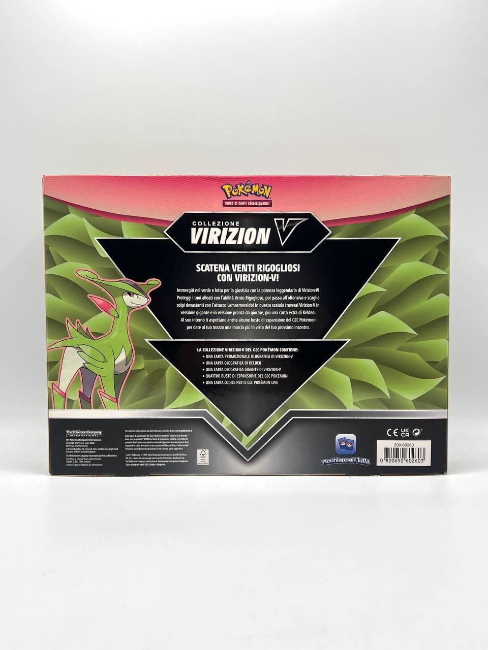 Pokemon Collezione Virizion V Sealed Italiano 4 bustine 2 carte promo