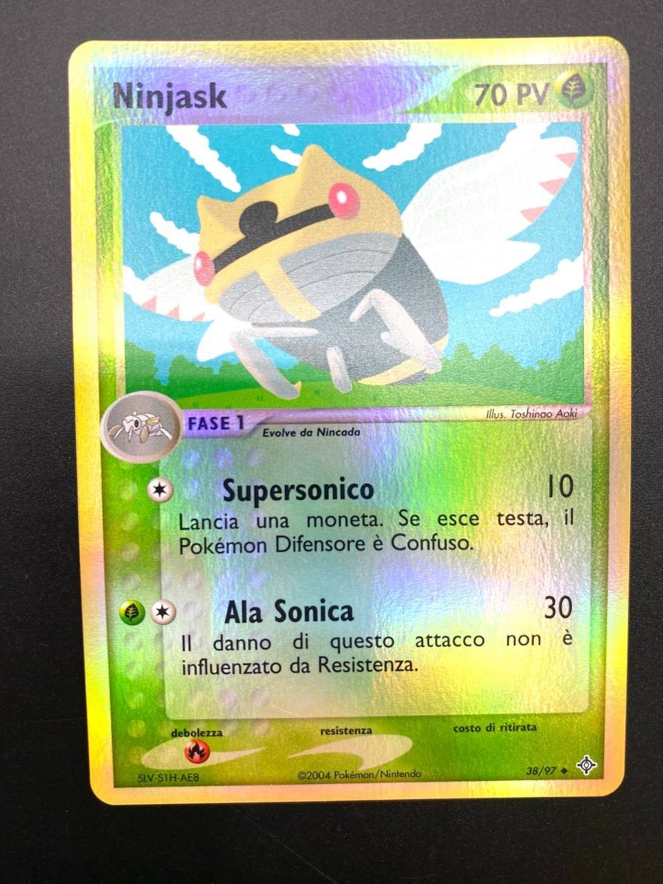 Carta pokemon Ninjask ex Drago 38/97 Reverse holo Italiano Near mint Vintage