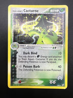 Pokemon Team Idro Cacturne 1/95 Holo set Team Magma VS Team Aqua Played Inglese