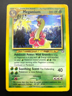 Carta Pokemon Meganium 10/111 set Neo Genesis Vintage Holo Inglese ENG Poor