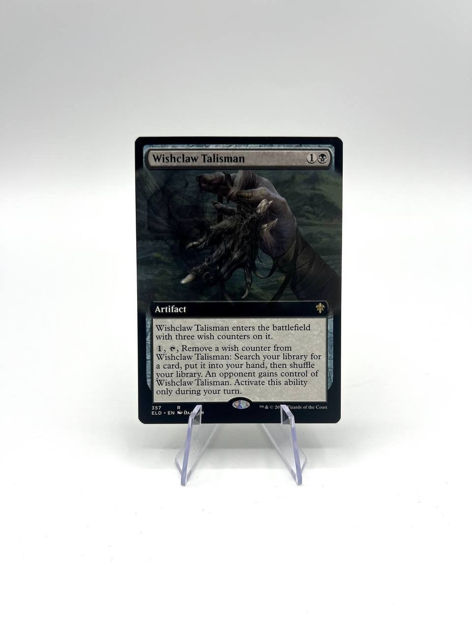 Magic the gathering Wishclaw Talisman Extended Art 357 Throne of Eldraine MTG NM