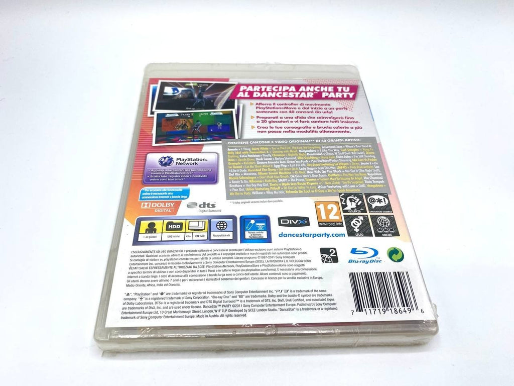 PS3 DANCESTAR PARTY Nuovo Playstation 3 COMPLETO PAL Italiano Sigillato