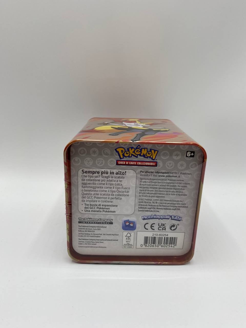 Pokemon Stacking Tin Fuoco Ita Sealed Evoluzioni Eteree Charizard Fire 2022