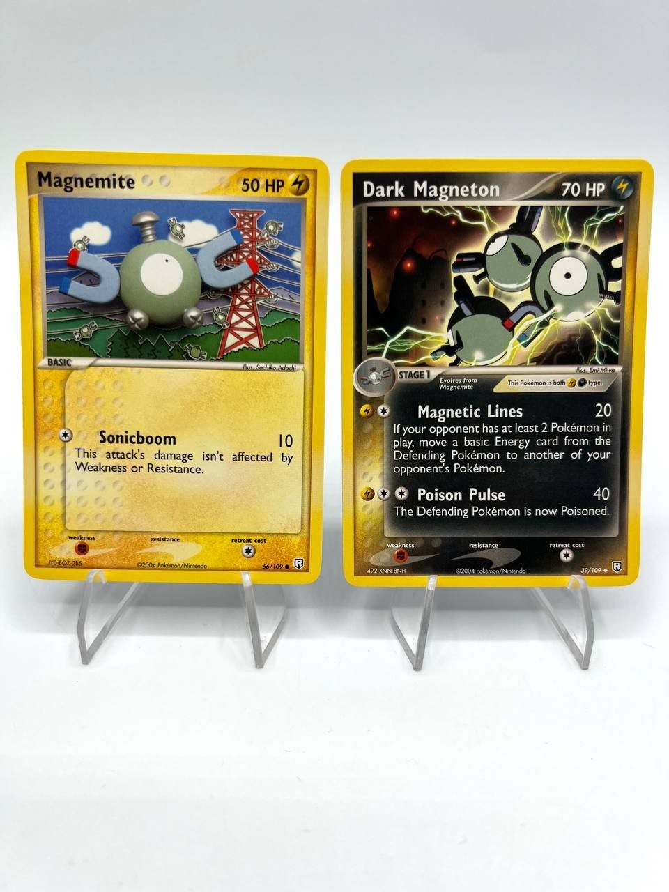 Carte pokemon Dark Magneton EX Team Rocket Returns 39/109 Magnemite 66/109 EXC