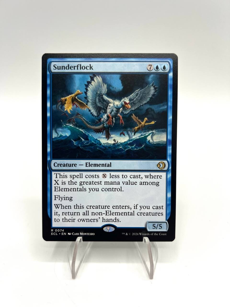 Sunderflock Lorwyn Eclipsed Magic The Gathering Mtg Blue Elemental Inglese NM