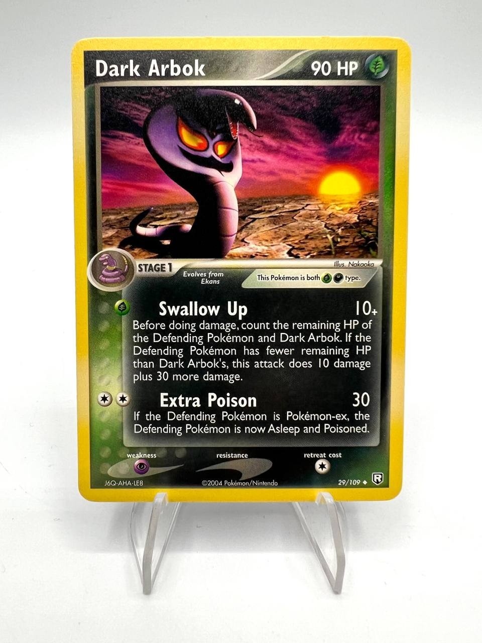 Carta pokemon Dark Arbok set Team Rocket Returns 29/109 Good No holo Inglese